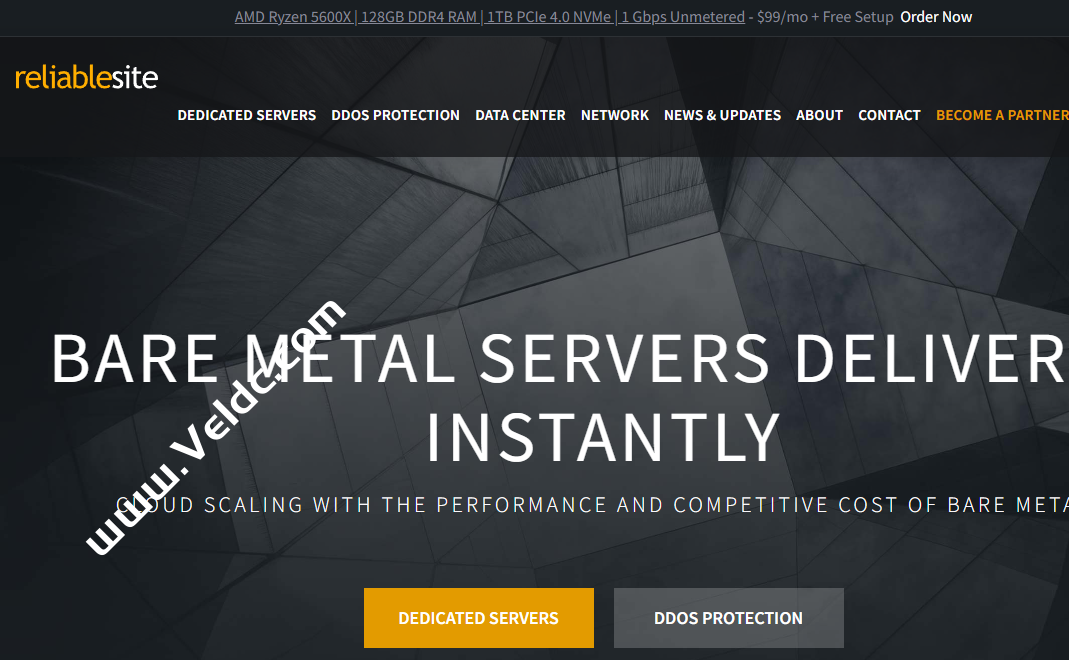ReliableSite：美国物理服务器，全部1Gbps不限流量/免费DDos保护，Intel Atom D525/8GB/64GB SSD+1TB HD存储，月付33美元起