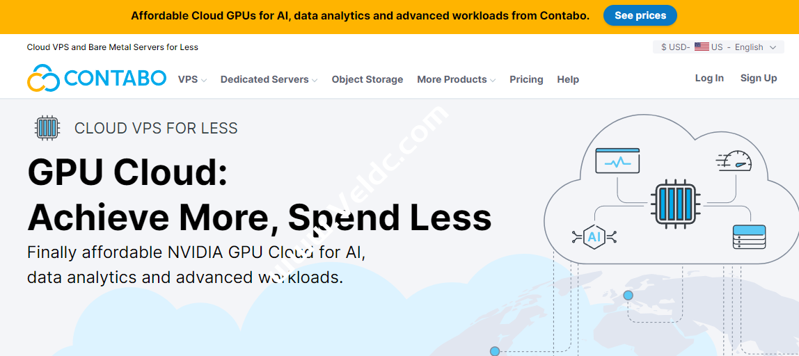 Contabo：新上架NVIDIA GPU云服务器，NVIDIA L40S/A100/A40/A16多种型号可选，月付$27.5起